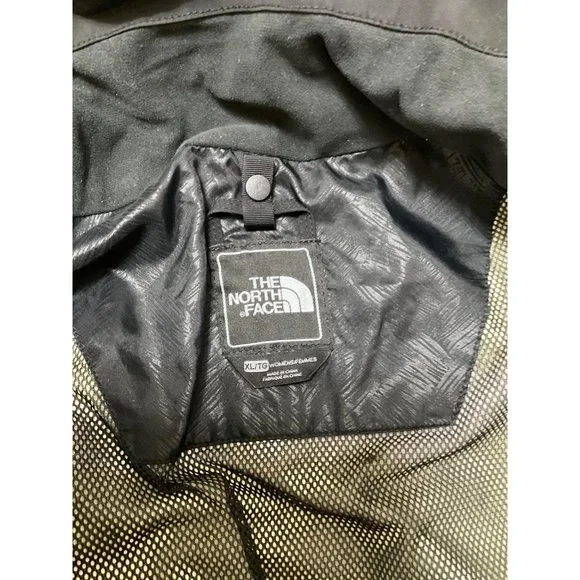The North Face Jacket Women XL Black Plaid Inside Full Zip Coat Jacket